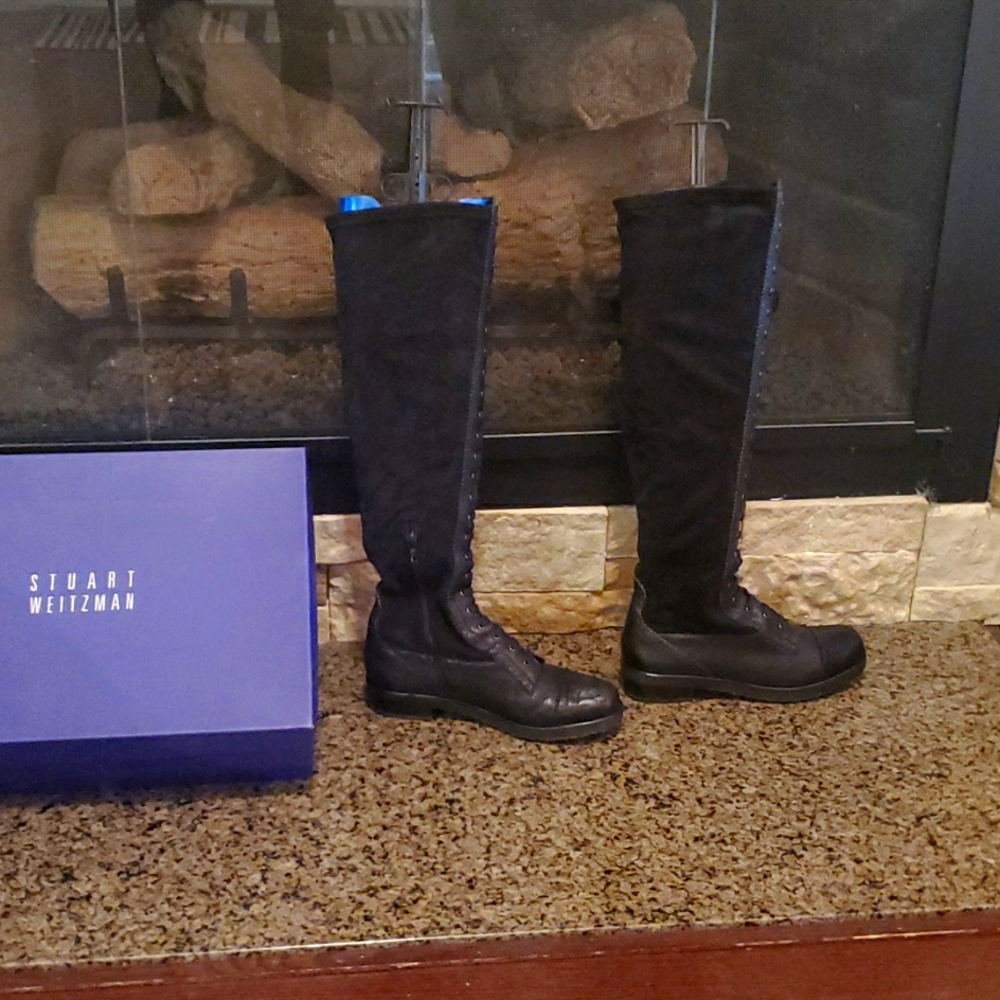 Stuart Weitzman Combat Like Boots. 7.5 - image 1